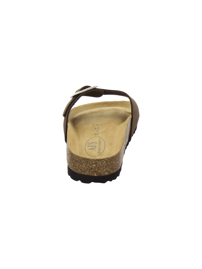modische Pantoletten Damen mocca