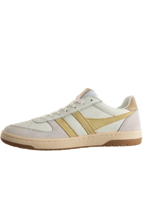 Baskets basses gola hawk white/lemon/gold