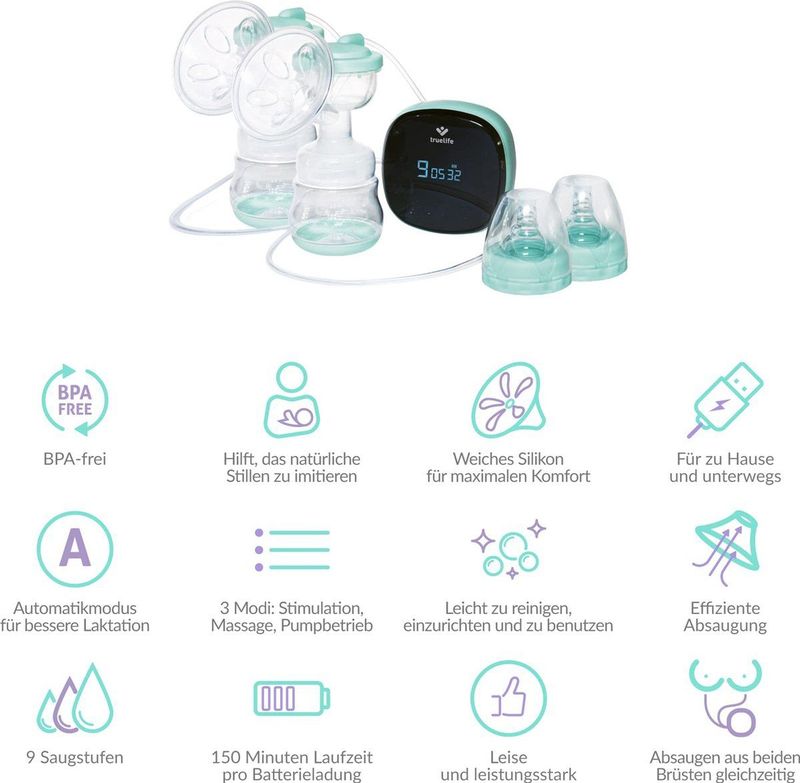 TrueLife - Nutrio BP Electric Double - Borstkolf - 1 st