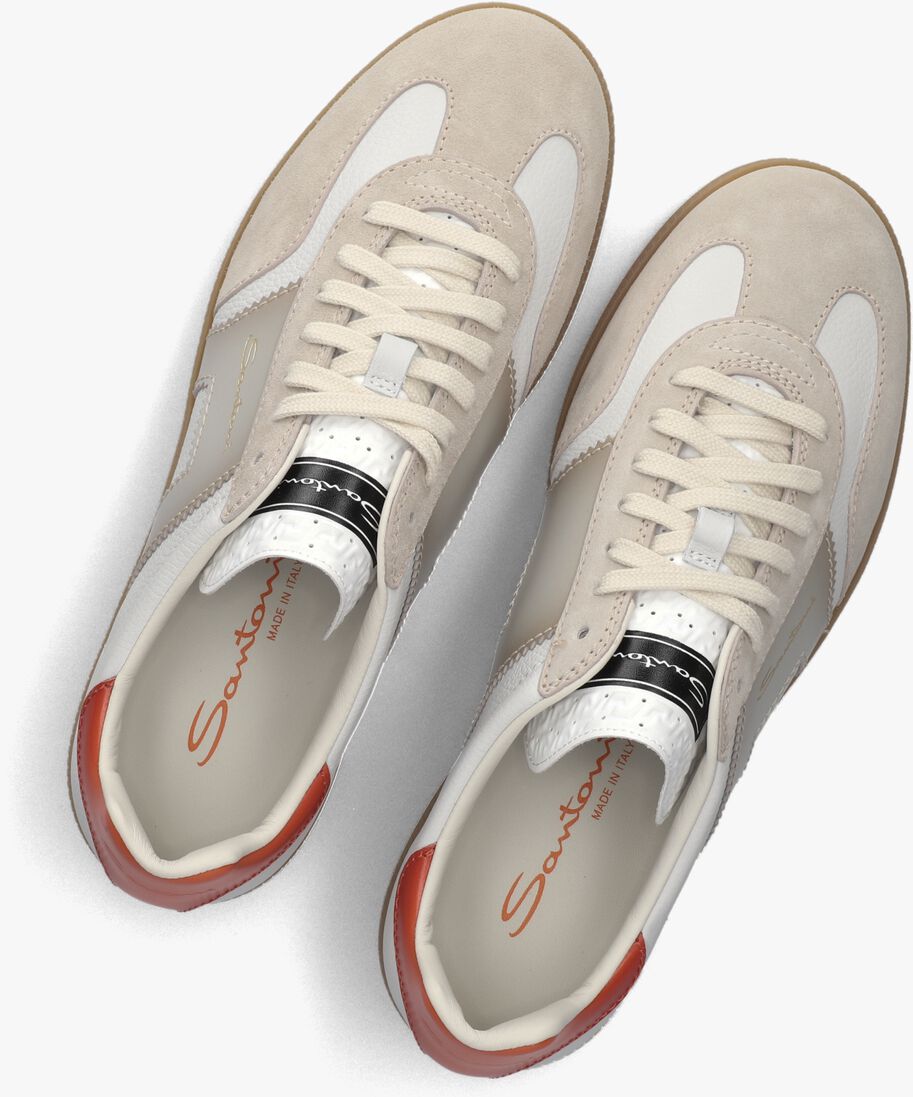 beige santoni lage sneakers dbs olympic