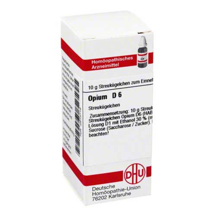 DHU Opium D 6 Globuli, 10 g