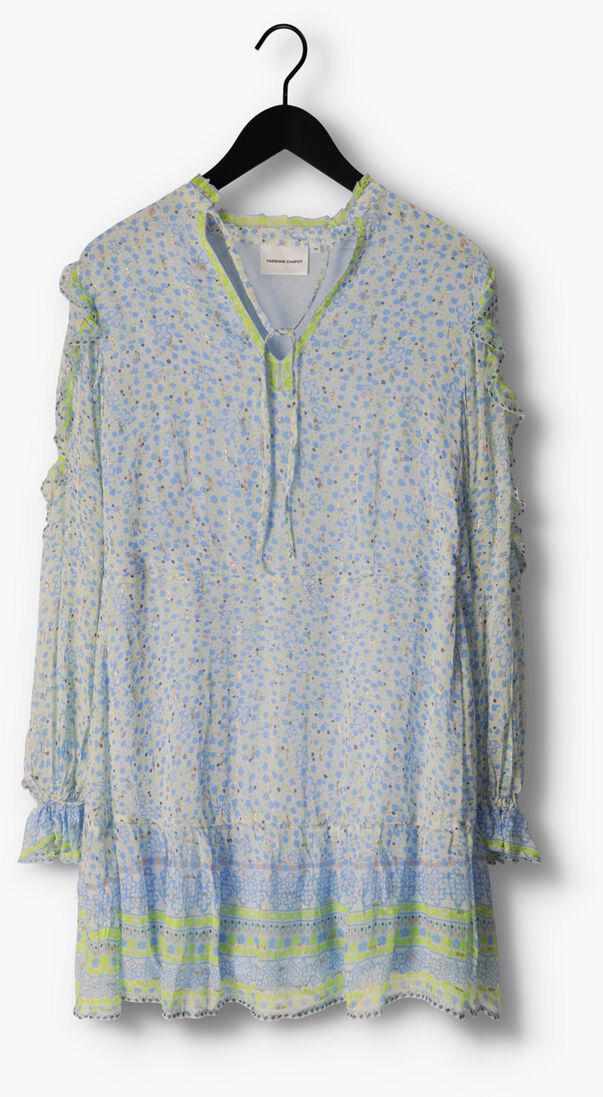 FABIENNE CHAPOT blauwe fabienne chapot mini jurk adrienne dress 75
