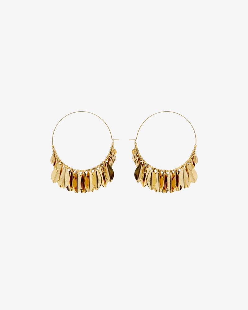 BOUCLES D'OREILLES METAL SHINY LEAF