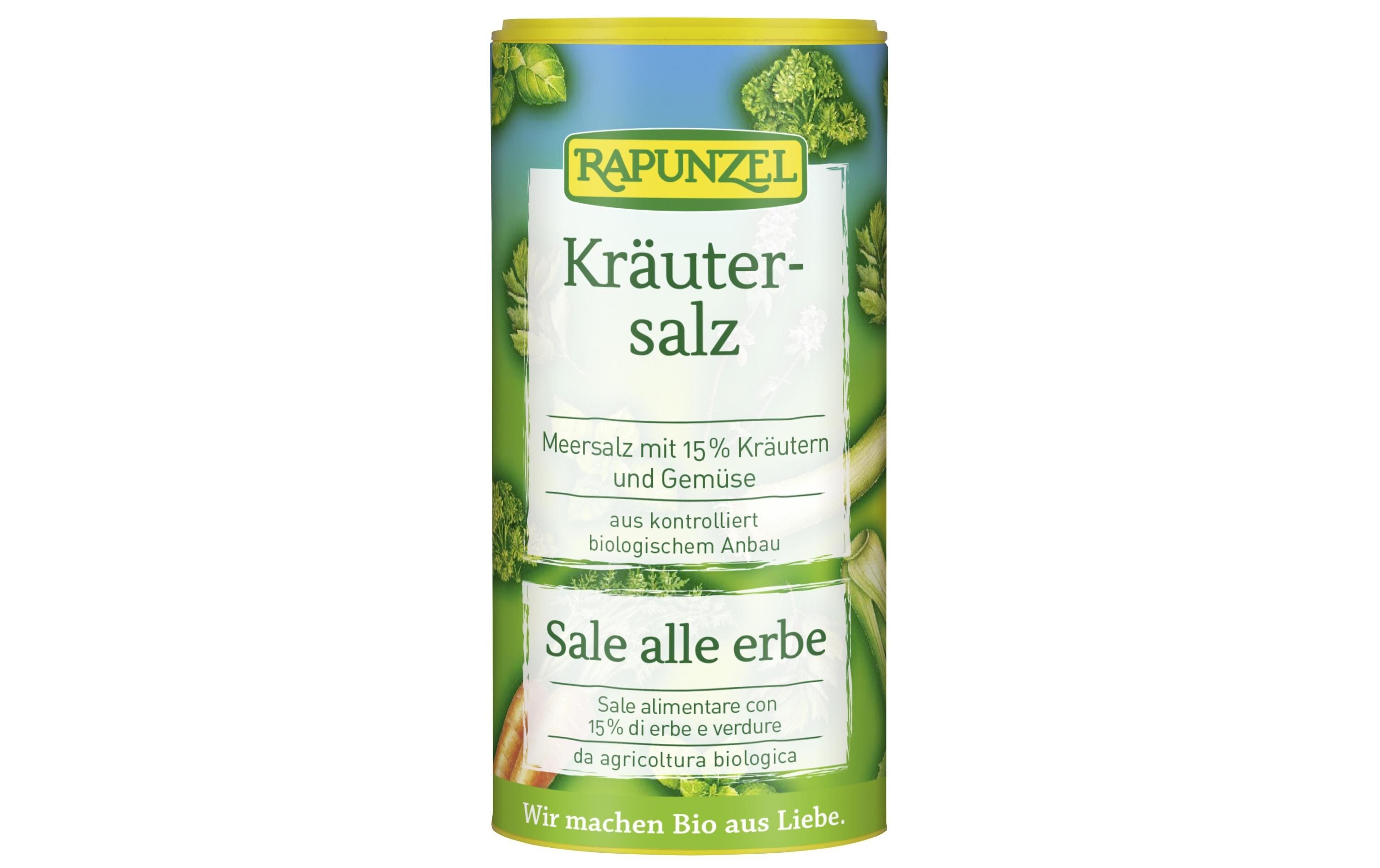 Gewürz Bio Kräutersalz 125 gGewürzmischung aus Meersalz, Kräutern und Gemüse