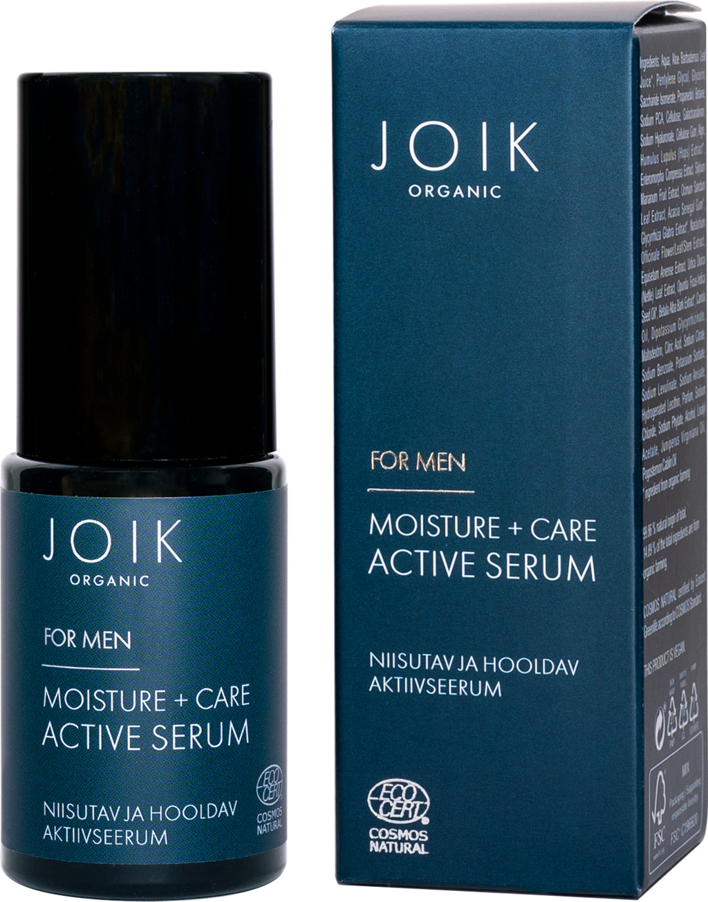 JOIK Organic  For Men Moisture + Care Active Serum, 30 ml