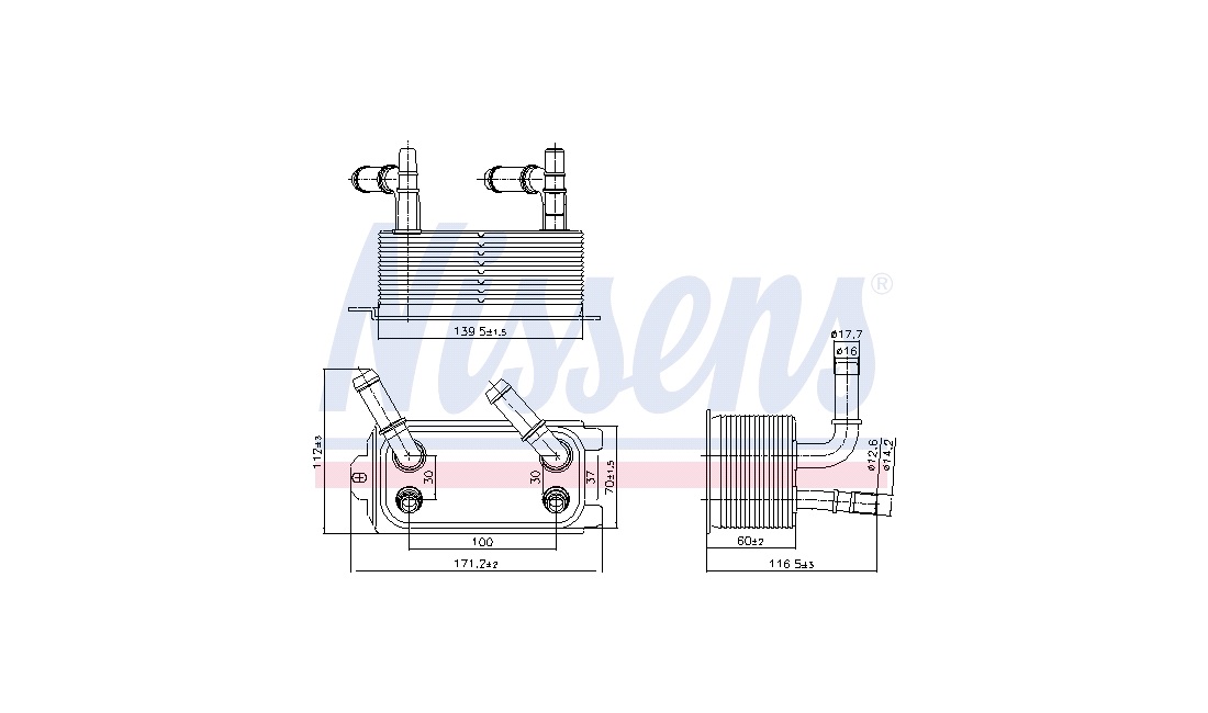Oliekøler, motor