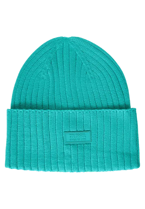 Strick Beanie - iced green