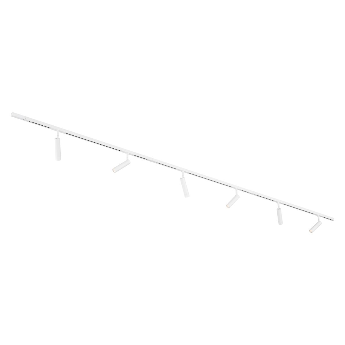 Modern railsysteem met 6 spots wit 1-fase - Slimline Uzzy