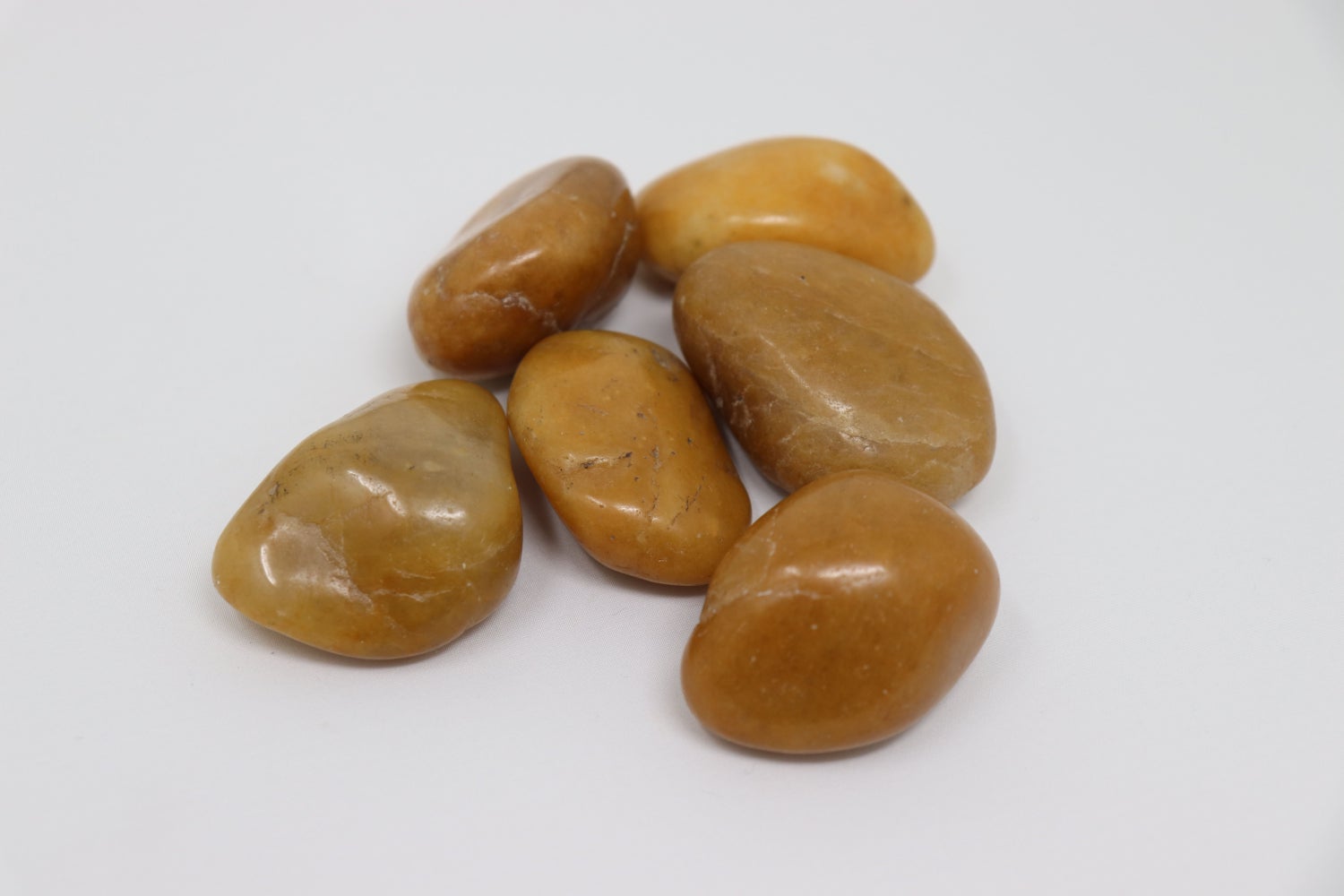 20 kg gepolijste kiezels rivierkiezels tuingrind decoratief grind geel