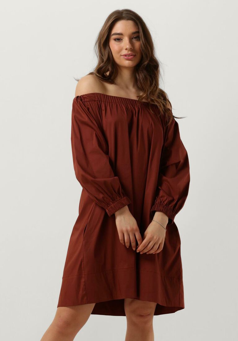 SEMICOUTURE bordeaux semicouture mini jurk s4sk26 dress