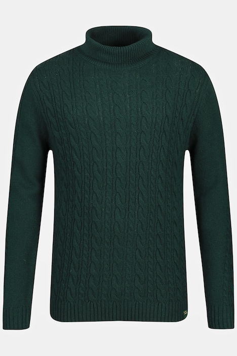 STHUGE Pullover, Rollkragen, Zopfstrick, bis 8 XL