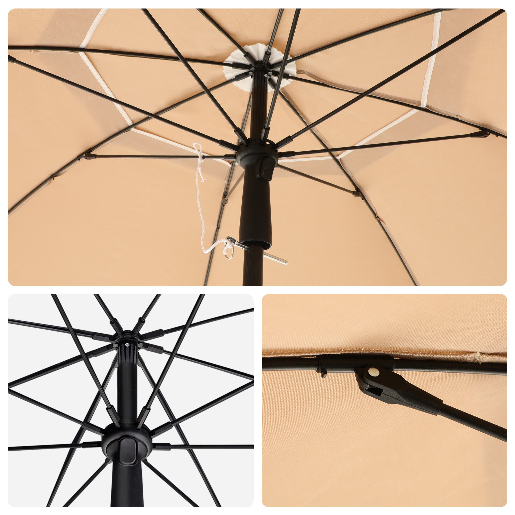 ACAZA Stokparasol Taupe
