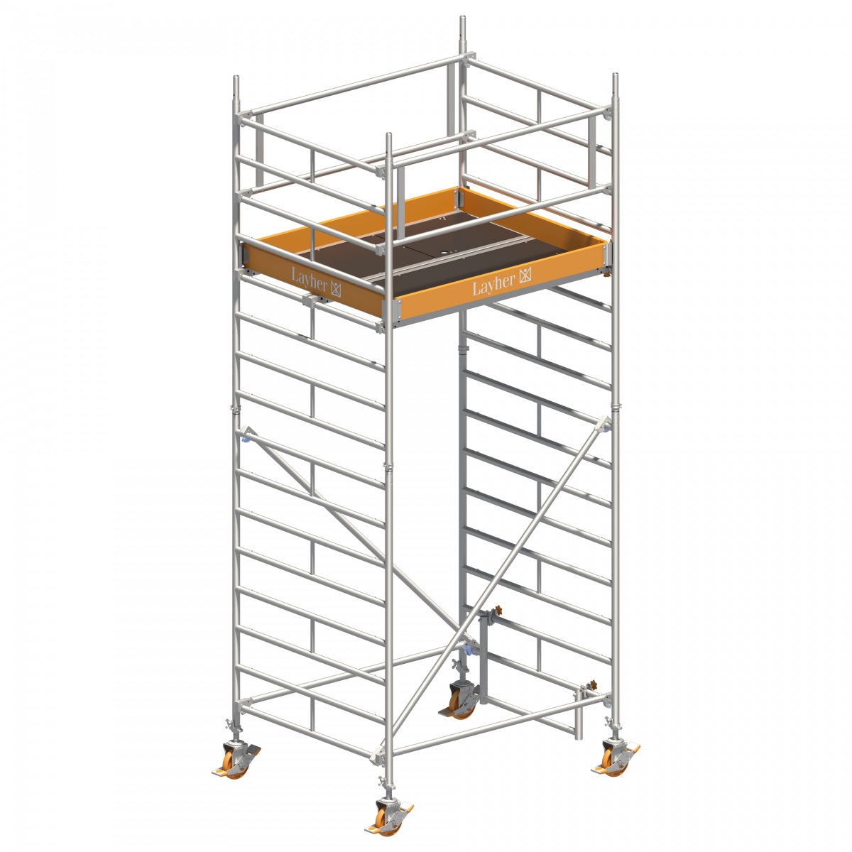 Layher rolsteiger Uni Compact 5,20m AH (DIN EN 1004:2004)