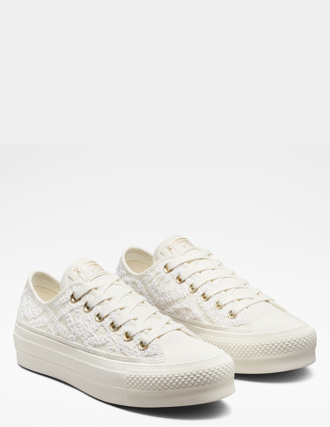 converse Sneakers compensées Femme ctas lift ox Blanc