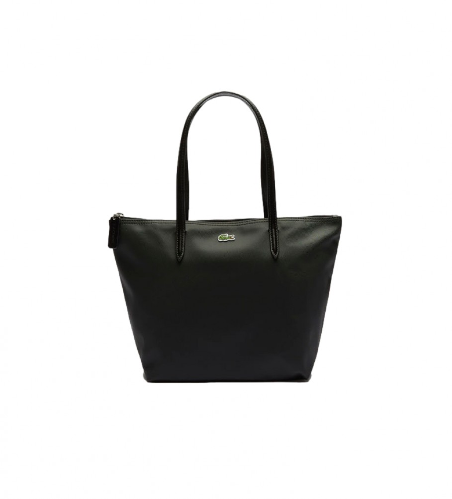 Sacola de compras Lacoste feminina preta - 24x24,5x14,5cm