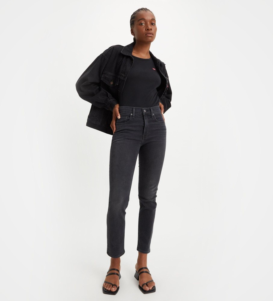 Calça jeans Levi's 724 reta preta