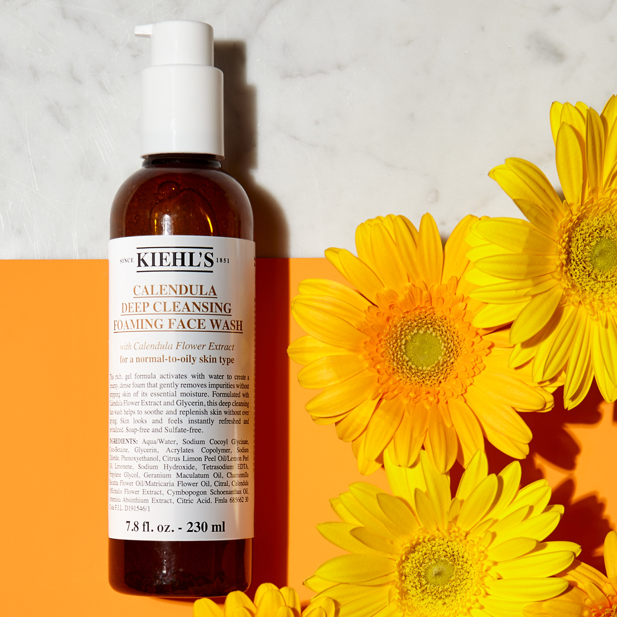 KIEHL'S Calendula Deep Cleansing Foaming Face Wash Fl 230 ml