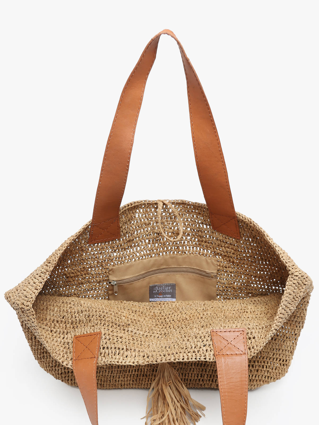 Sac port paule L'atelier du crochet LE VOYAGE EN PANIER