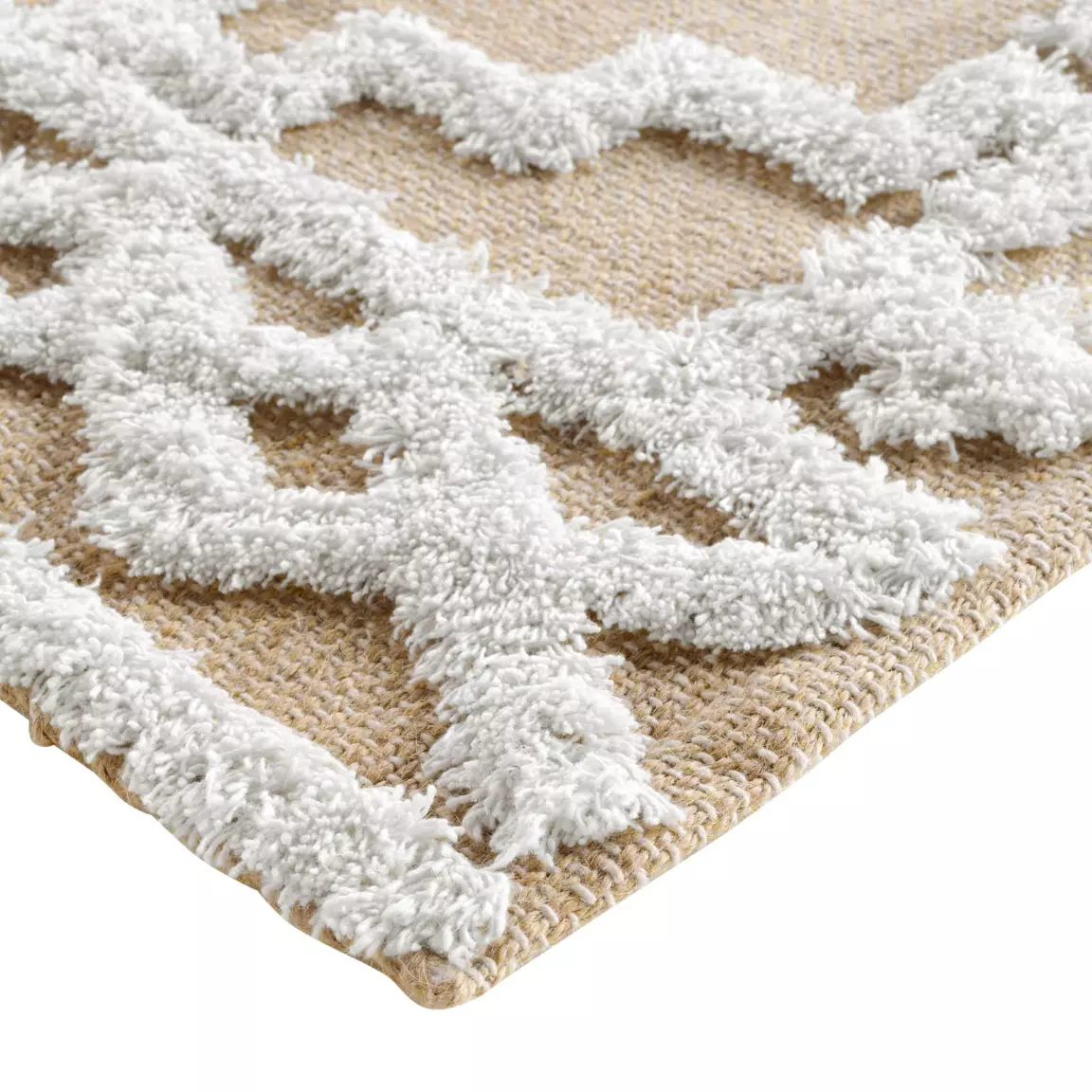 Tapis de salon jute (60 x 90 cm) Medine Beige