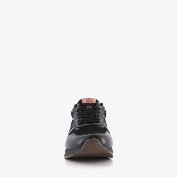 Tamaris dames sneakers zwart met metallic details