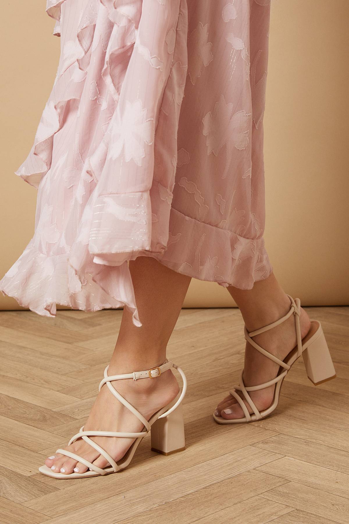 Oasis Sandales à Talons Hauts Carrés à Brides Molly en synthétiquecuir