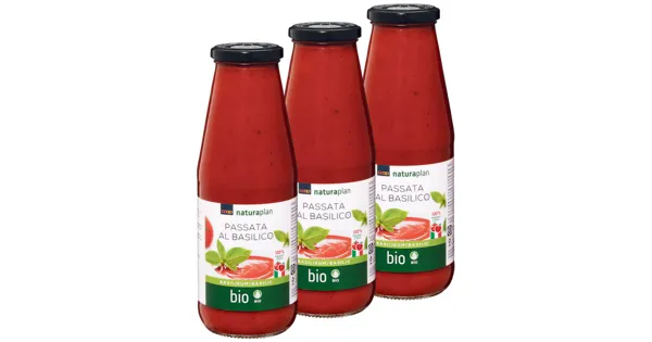 Naturaplan Bio Passata al Basilico 3x700g