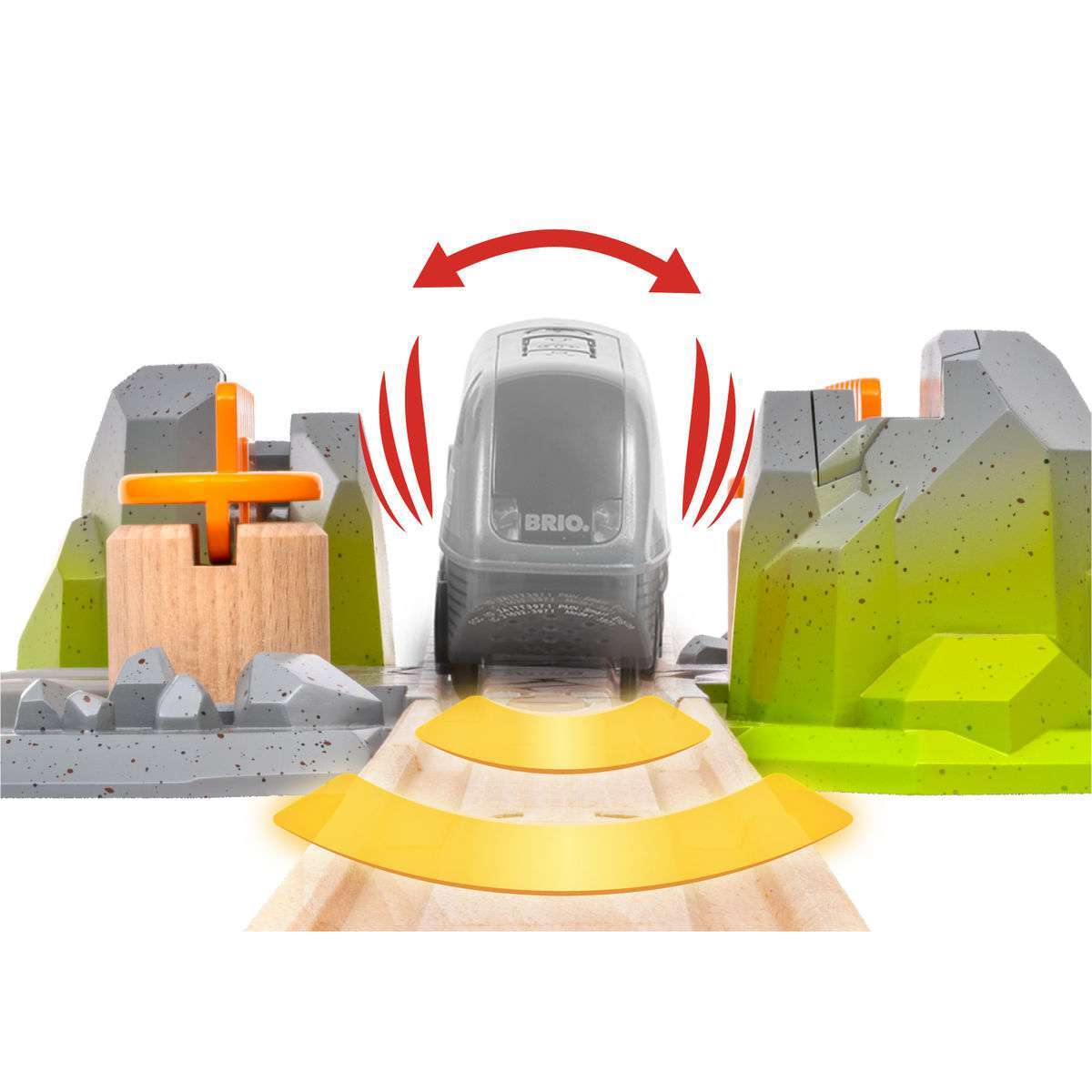 BRIO Spiel Smart Tech Sound Abenteuer-Bahnübergang