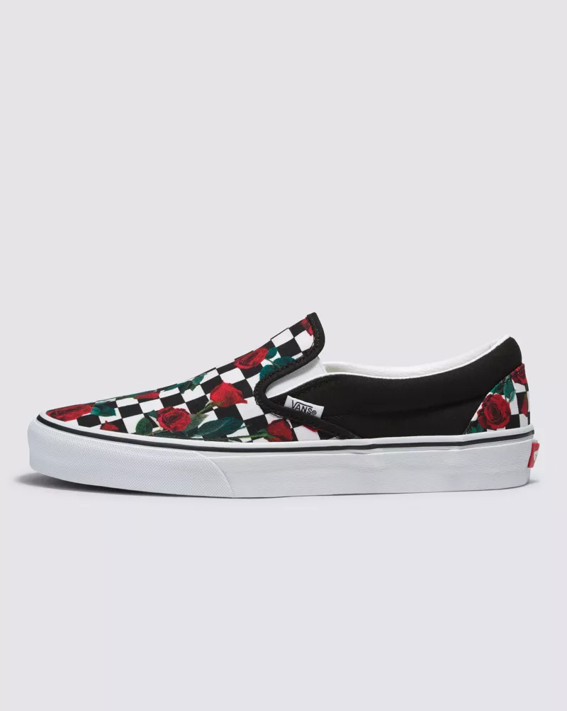 Customs Checkerboard Roses Slip-On