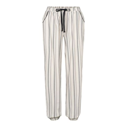 Lady Avenue Bamboo Flannel Pyjamas, Deer/Rose Stripes, L
