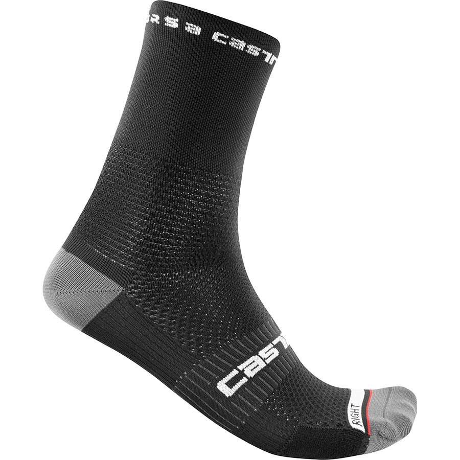 Castelli Rosso Corsa Pro 15 Fietssokken Zwart