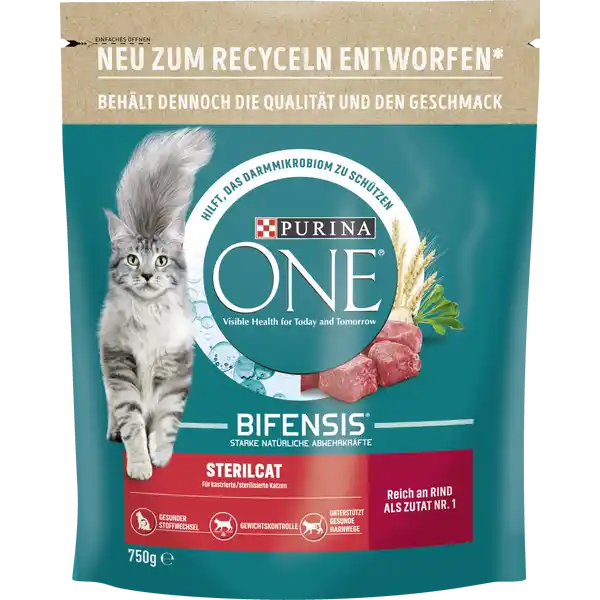 ONE STERILCAT Rind Trockenfutter