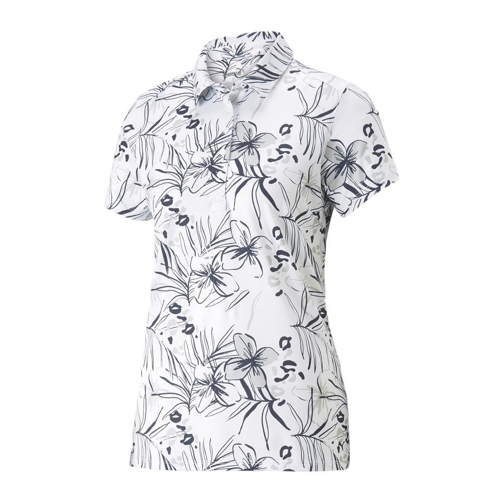 Puma Polo Blanc/Gris Femme Puma Artwork