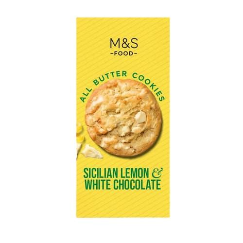 Marks & Spencer Butterkekse mit belgischer weißer Schokolade und Zitronen
