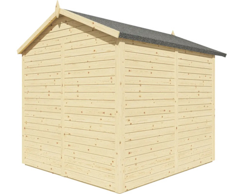 Bertilo Melrose tuinhuis met vloer, 214 x 246 cm, natuurlijke afwerking