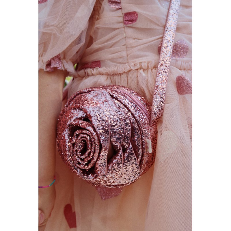 Konges Sløjd<br>Skuldertaske Rose Glitter