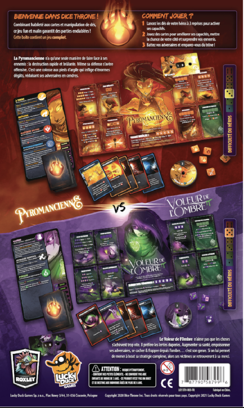 Dice Throne S1 : Pyromancienne Vs Voleur de l'Ombre