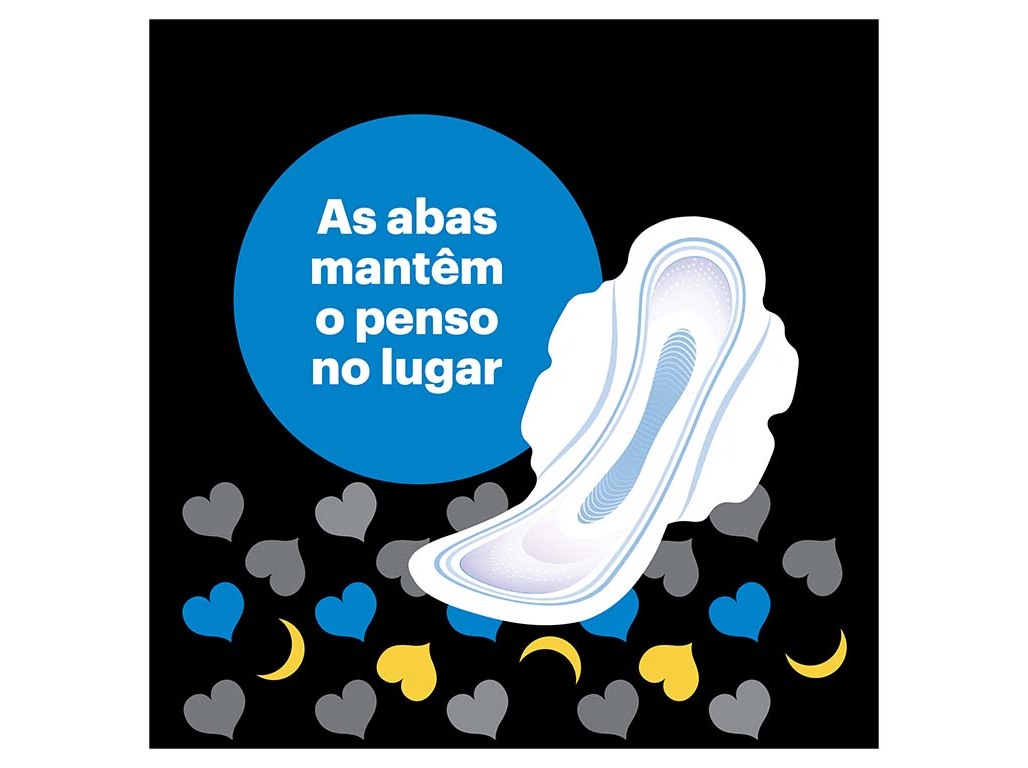 PENSOS HIGIÉNICOS COTTONLIKE NOITE PLUS COM ABAS EVAX 18 UN