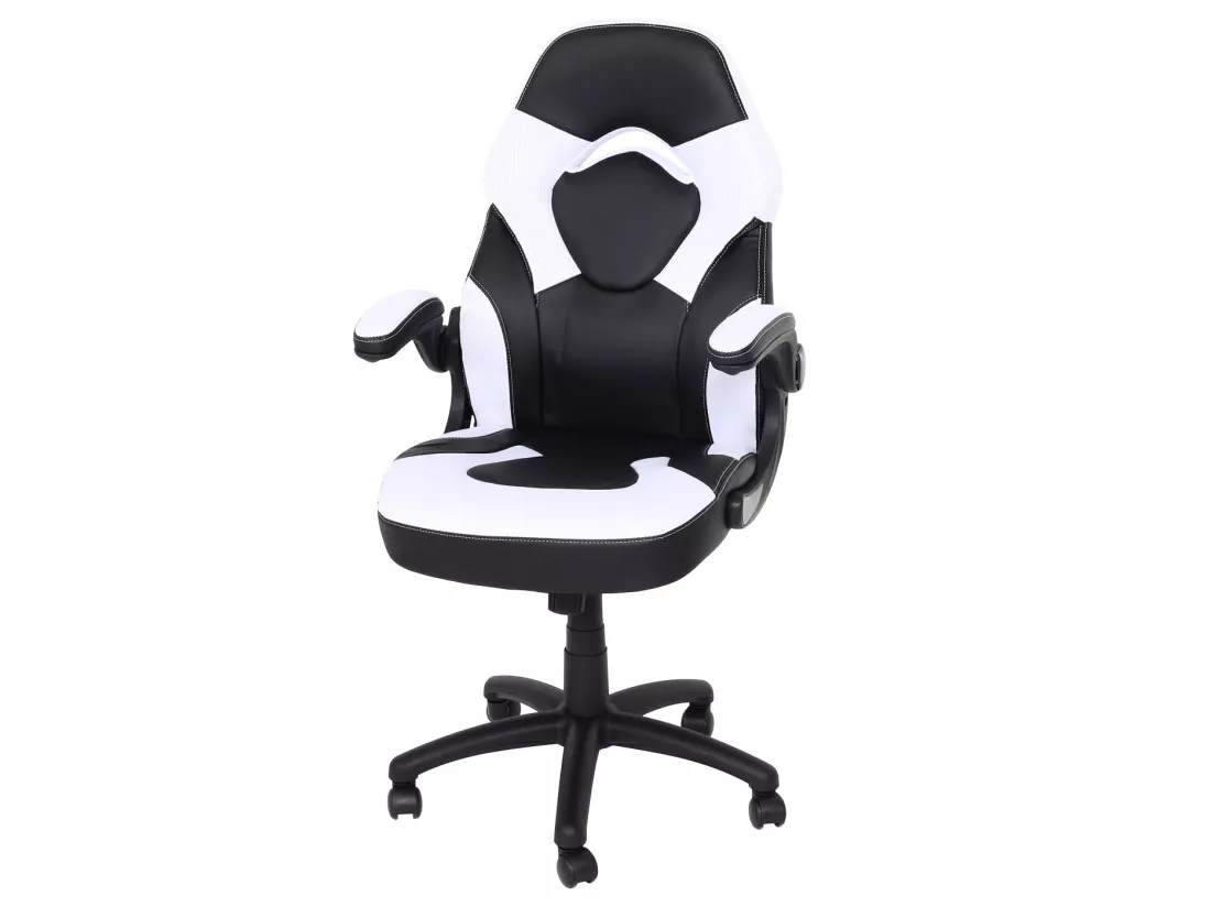 Chaise de bureau MCW-K13, noir-blanc