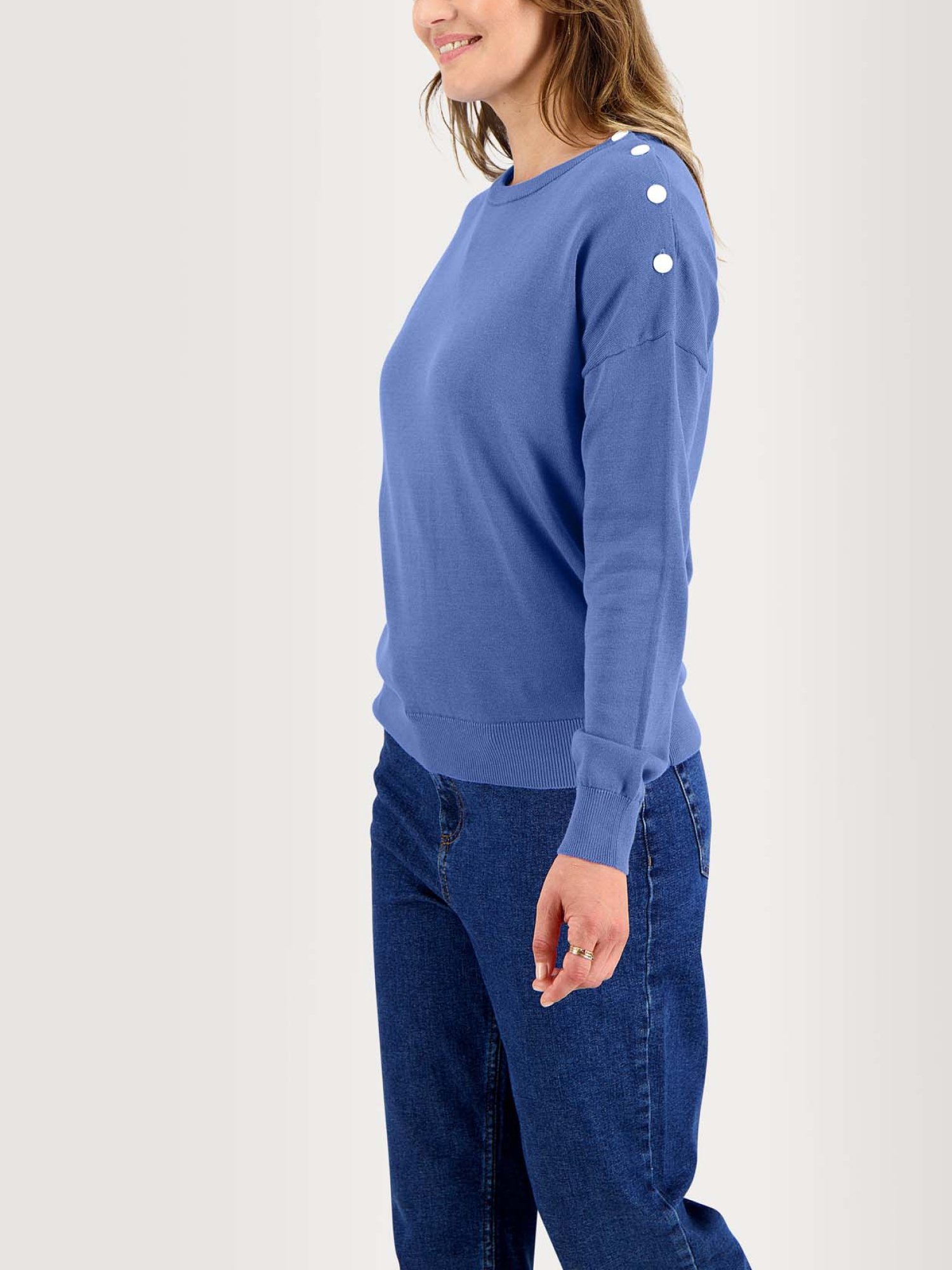 Pull Femme Coton Biologique Bleu