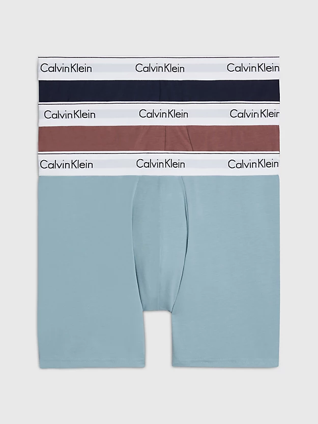 Pacote com 3 Cuecas Boxer Longas - Algodão Moderno