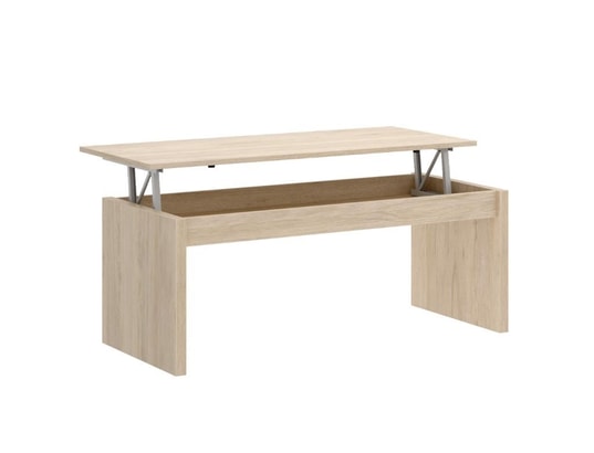 VENTE-UNIQUE - Table basse bastian - plateau relevable - coloris chêne