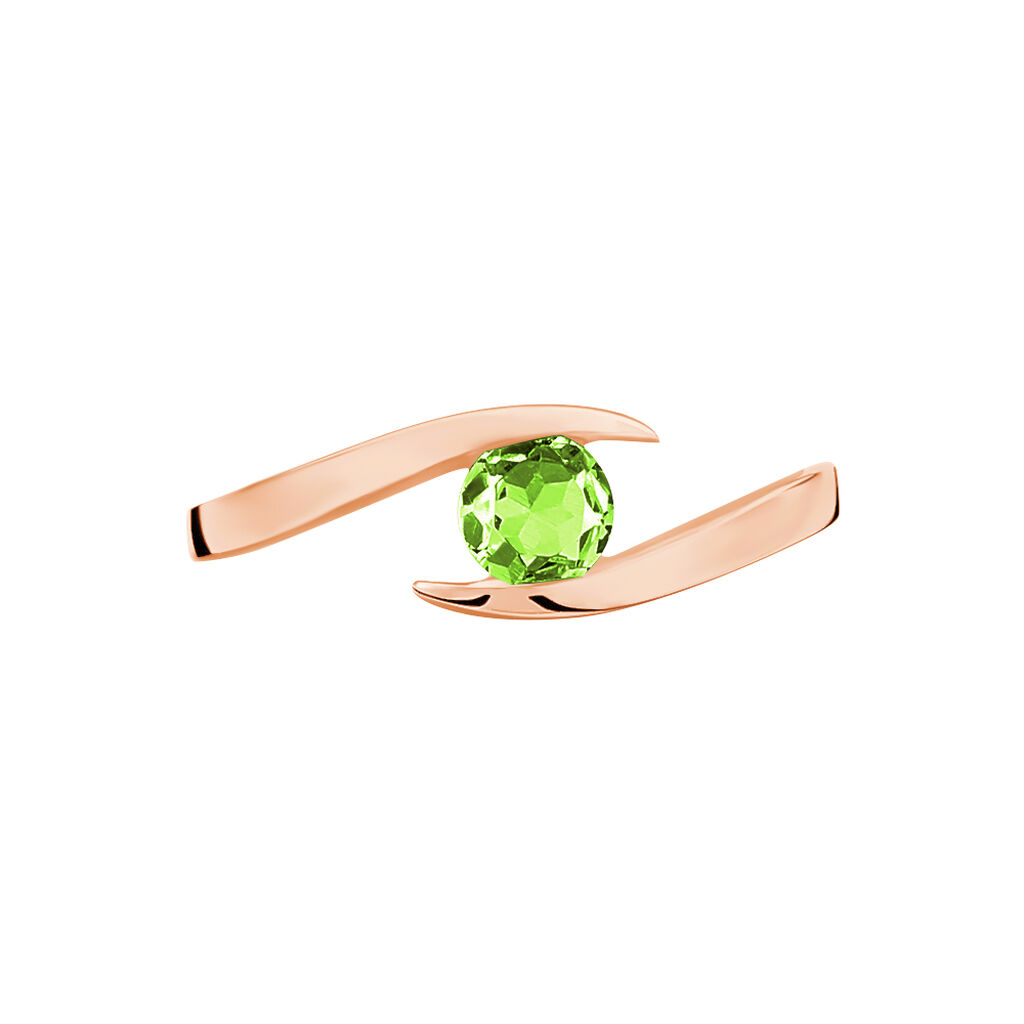 Bague Tiphaine Or Rose Péridot