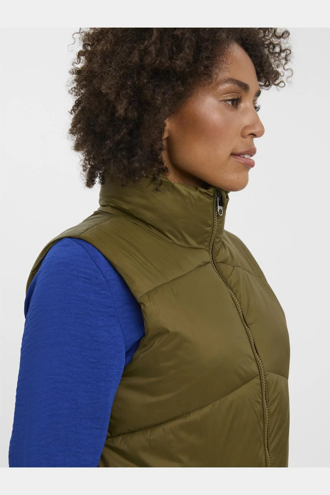 Vero Moda Vmuppsala 3-4 Waistcoat 4016360 dark olive