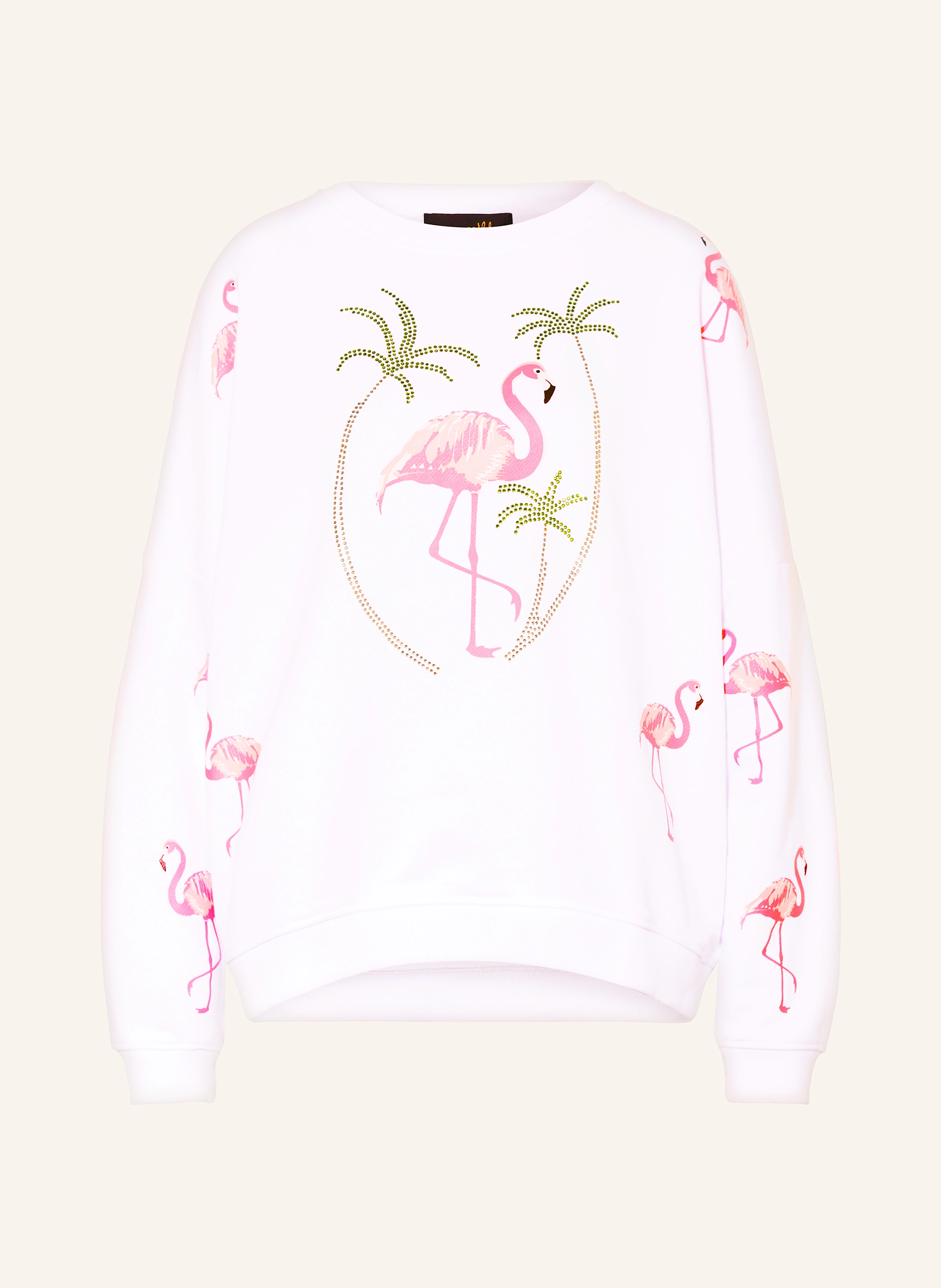 miss goodlife Sweatshirt mit Schmucksteinen
