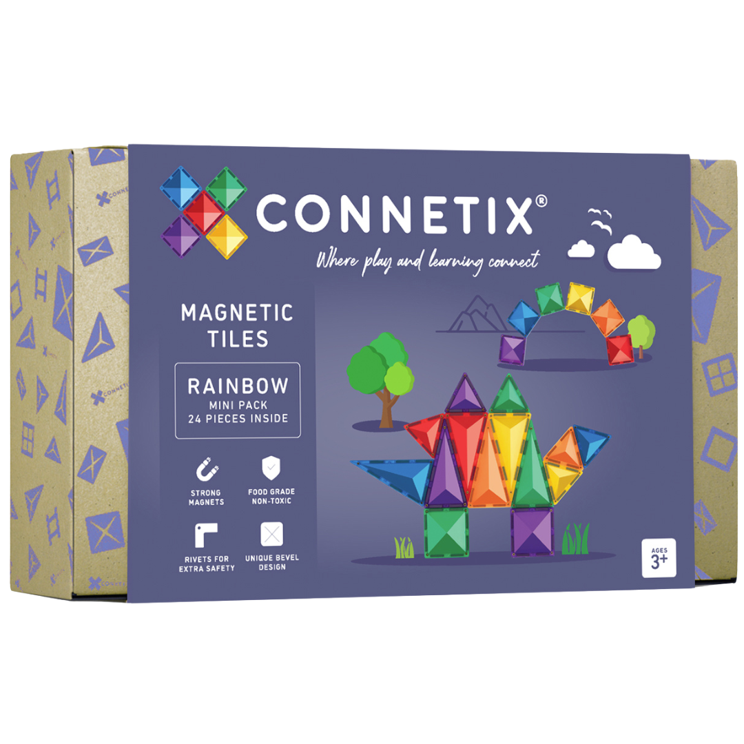 Connetix magnetische tegels mini rainbow - 24st