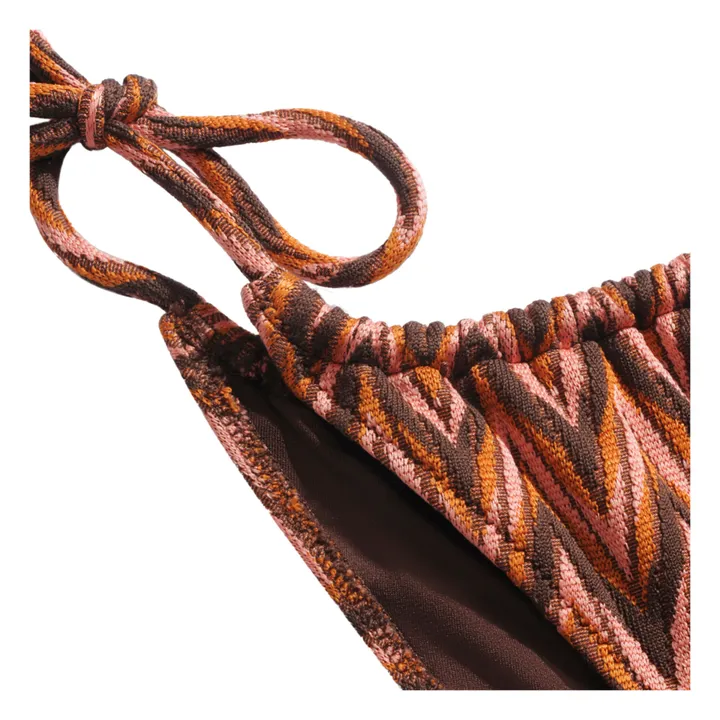 Icone Bas de Maillot Brigitte Chevrons | Abricot