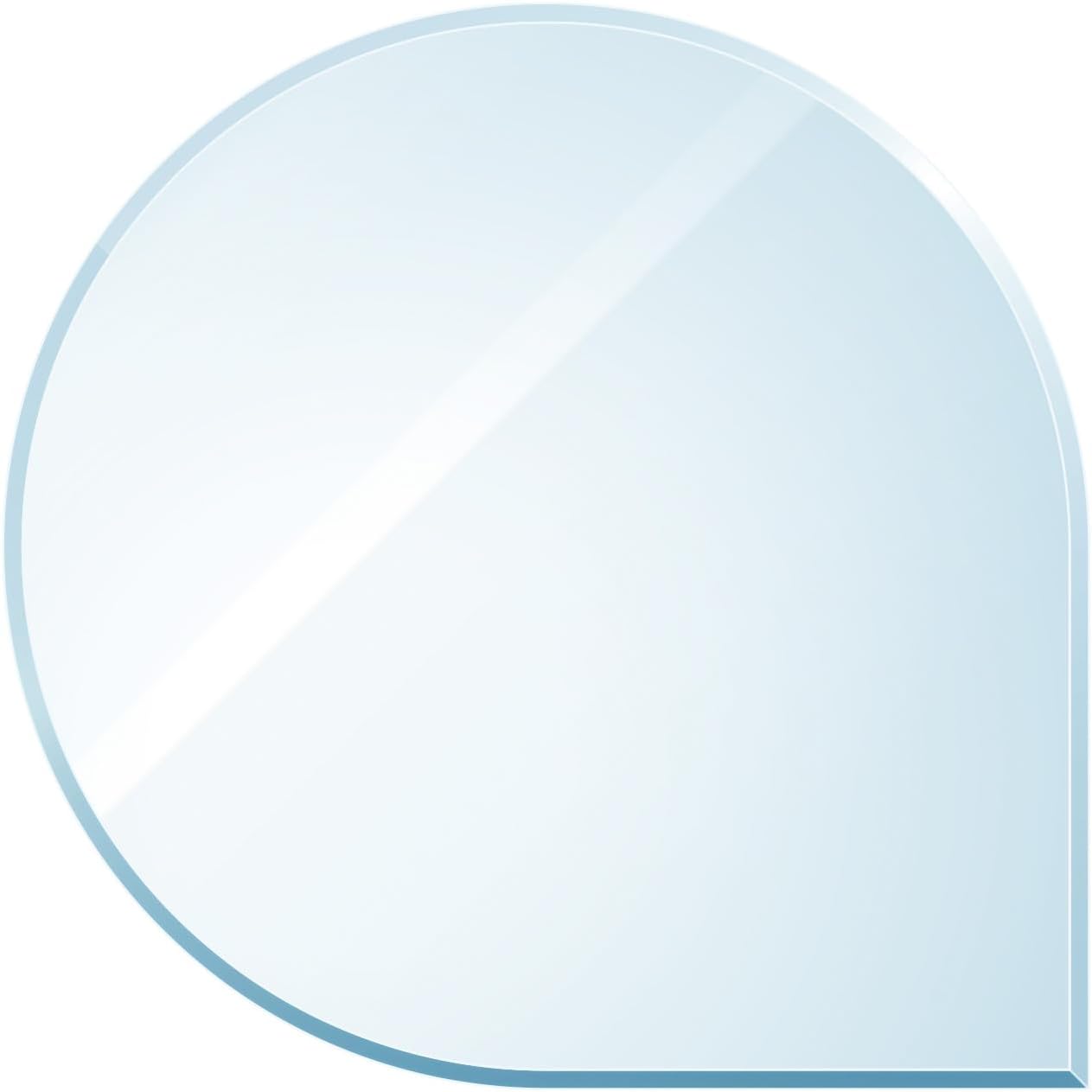 raik B40008 Kamin Glasplatte Tropfen inkl. Facette