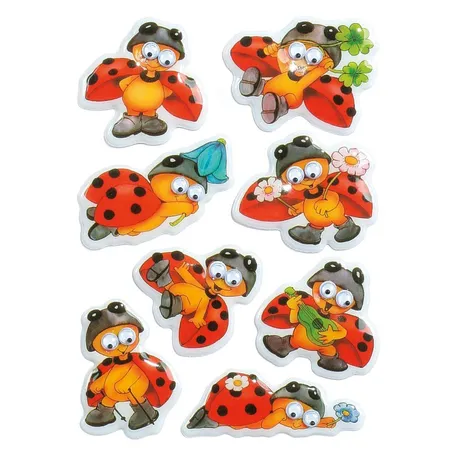 HERMA Sticker Magic Marienkäfer Wackelaugen