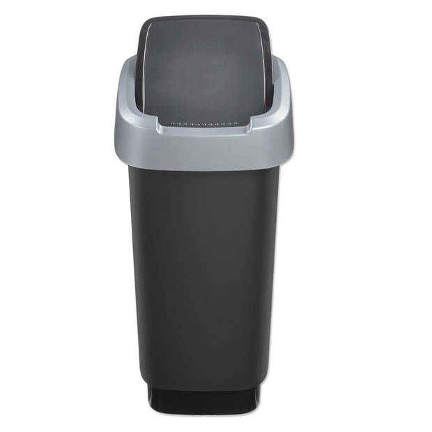 Rotho Twist afvalemmer 50 l - antraciet