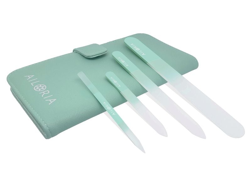 Ailoria Nagelfeile Contour Prime Mint Glas-Nagelfeilenset